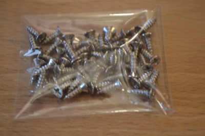 Small Steel Screws - Packs of 30